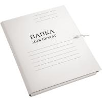 Папка на завязках белая мелованая 320г Devente 3077413, Space 158535 1/150