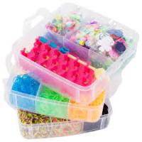 Набор цветных резиночек для плетения 3000шт в контейнере бусины, станок BamBox 665976