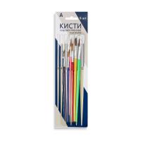 Набор кистей 6шт коза 2,,4,6,8,10,12 Alingar 252 1/12