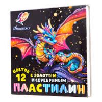 Пластилин 12цв Луч "Фантазия 35с2310 с золото, серебро