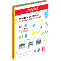 Бумага офисная А4 50л 5цв интенсив. цв Devente 2072249