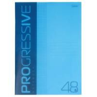 Тетрадь А4 48л Хатбер пластик Progressiv синяя