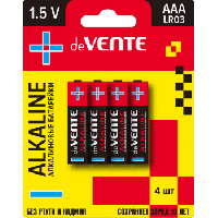Батарейка пальчик. LR6 DeVente alkalin AA блистер 9010106 1/4