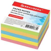Блок для записей 90х90х50 5-цвет Brauberg 122339 1/24