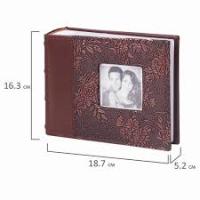 Фотоальбом 100 фото кожзам Brauberg 390693
