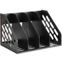 Лоток вертикальный 4 отдела Deli 9840, монолит 342*240*225,  аналог Sysmax ,1/2