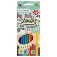 Карандаши 12цв Brauberg 3-гр 182056 182109