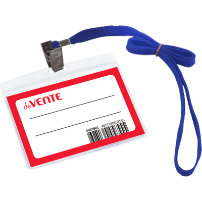 Бейдж на ленте DeVente гориз. 99х66 4010901 1/50