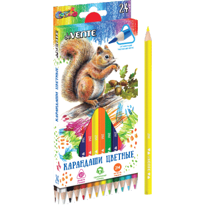 Карандаши 24цв deVente Trio 3-гран 5024306