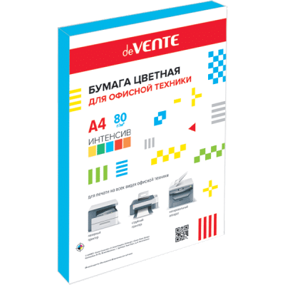 Бумага А4 100л deVente интенсив синяя 2072217 2072406