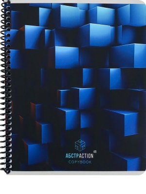 Тетрадь 48л гребень Проф Collezione софт тач "абстактность фигур 48-6530