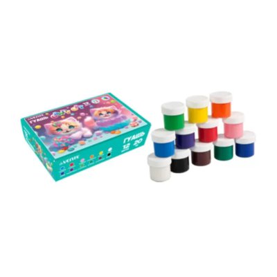 Гуашь 12цв deVente 240мл Candy Cat 8075302 Amai 