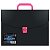 Портфель 1отд. Бюрократ Black Opal черный/розовый 1481695