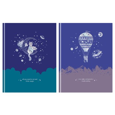 Книга д\зап А5 80л BG тисн фольгой "Немного волшебства 12123, Gold Dream" 10070 