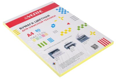 Бумага А4 100л пастель Color print, Devente желтая 2072401 1/22