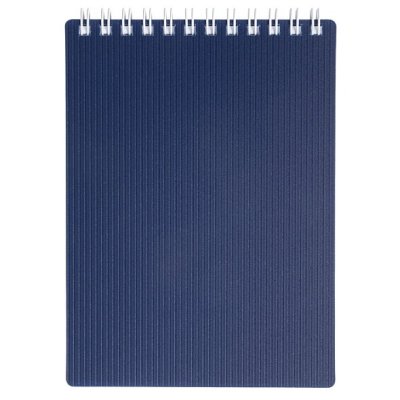 Блокнот пластик А7 80л гребень Хатбер Velvet синий зеленый 1/60
