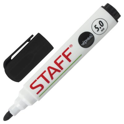Маркер для доски Staff черный 152636 1/12