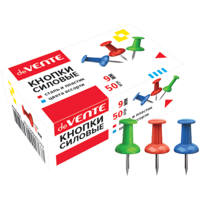 Кнопки втулки цветные 50шт Devente 4132401 1/10