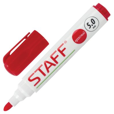 Маркер для доски Staff красный 151493 1/12