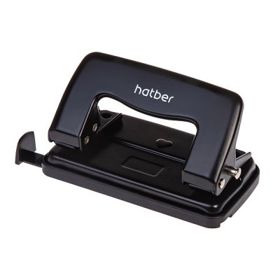 Дырокол Hatber 12л металл с линейкой 092223