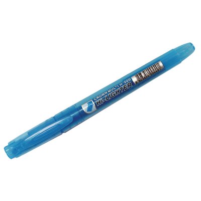 Текстовыделитель "Crown H-500" голубой 1/12