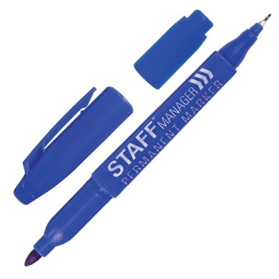 Маркер двухсторон. Staff синий 151626 1/12