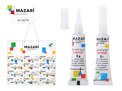 Клей супер Mazari "Fixator" 3г 5678 1/12